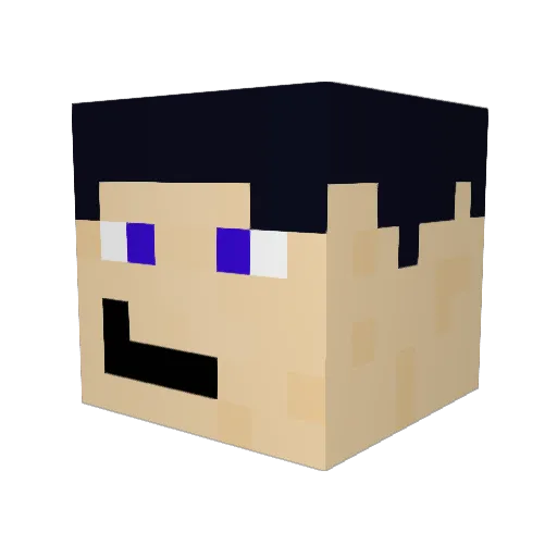 Hazjc11 Minecraft avatar head, 3D render