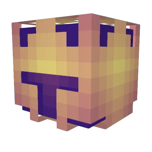 Hazmat00 Minecraft avatar head, 3D render