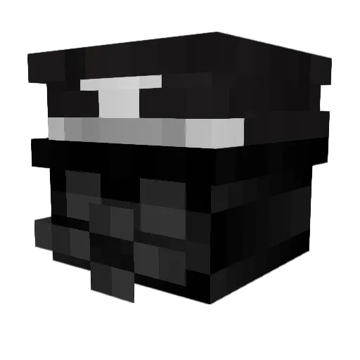 Hazmat2610 Minecraft avatar head, 3D render