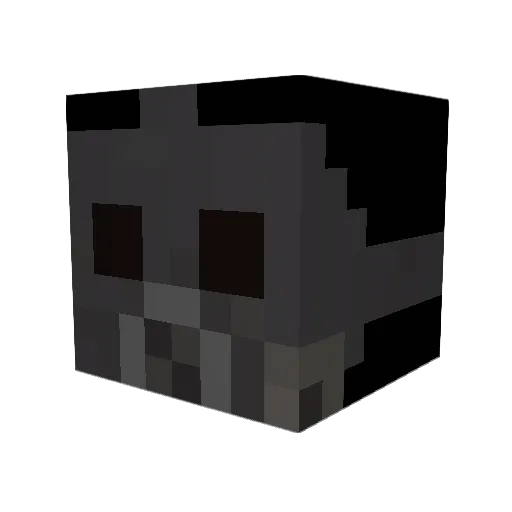 Hazmat355 Minecraft avatar head, 3D render