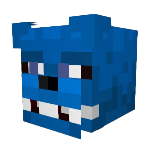 Hazmro Minecraft avatar head, 3D render
