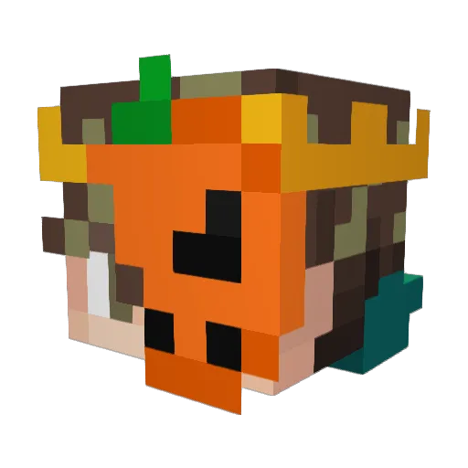 Hazord_ Minecraft avatar head, 3D render