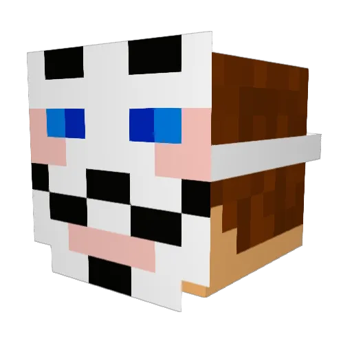 Hazurl Minecraft avatar head, 3D render