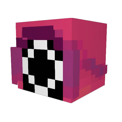 Hazxr Minecraft avatar head, 3D render