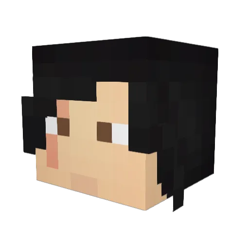HazyArc Minecraft avatar head, 3D render