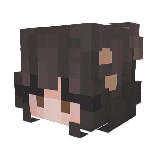HazyCloudX Minecraft avatar head, 3D render
