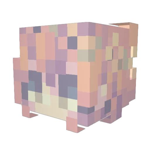 HazyRa1sin Minecraft avatar head, 3D render