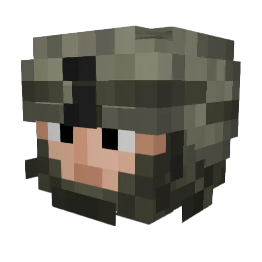 HazyTesterOnJava Minecraft avatar head, 3D render