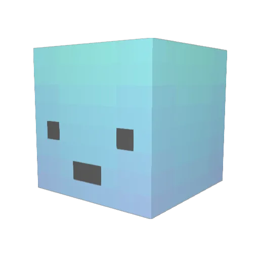 Hazz3l Minecraft avatar head, 3D render