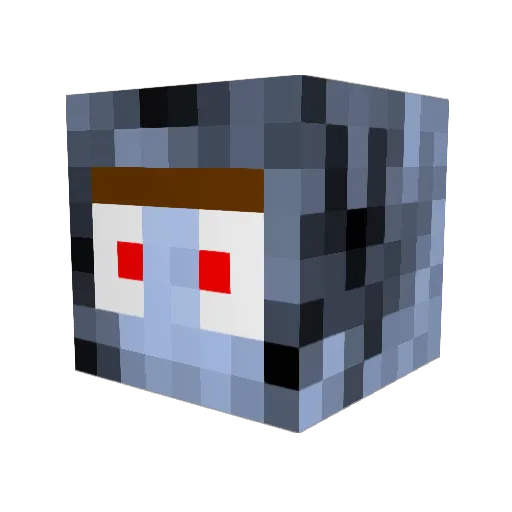 HazzDew Minecraft avatar head, 3D render
