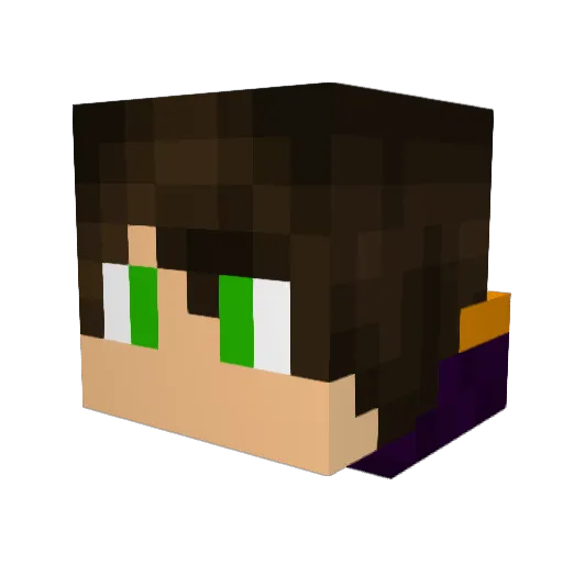 Hazza13055 Minecraft avatar head, 3D render