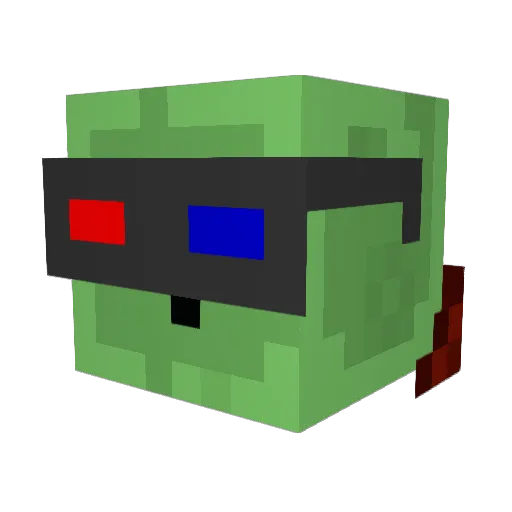 Hazza161 Minecraft avatar head, 3D render