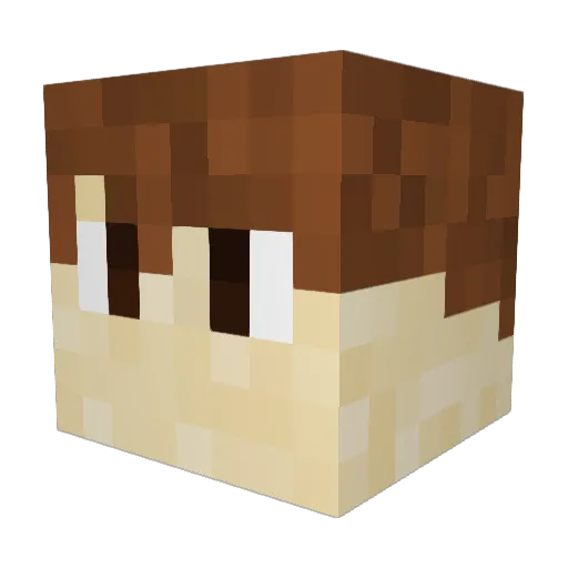 Hazza_S Minecraft avatar head, 3D render