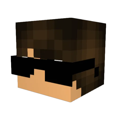 HazzanBR Minecraft avatar head, 3D render