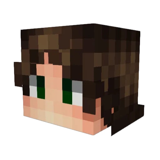 Hazzard191 Minecraft avatar head, 3D render