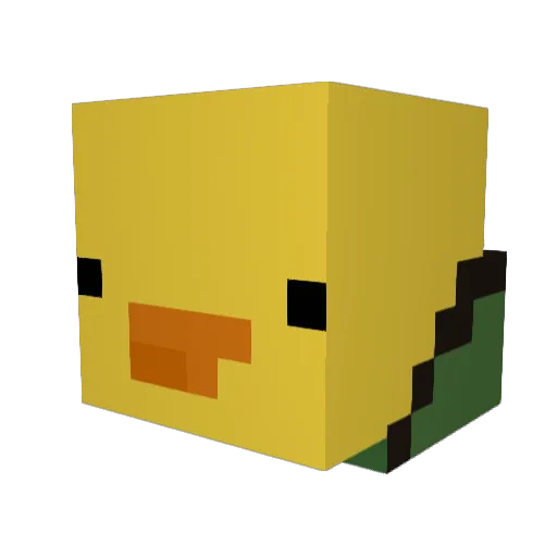 Hazzard304 Minecraft avatar head, 3D render