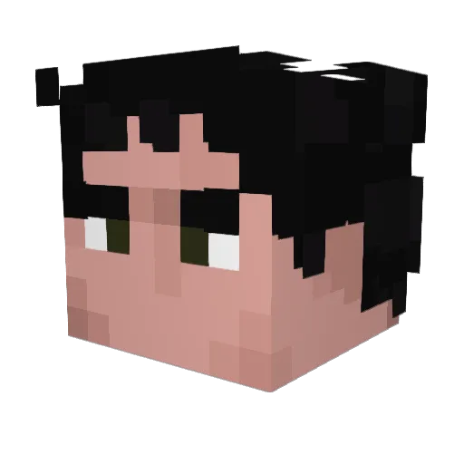 Hazzc Minecraft avatar head, 3D render