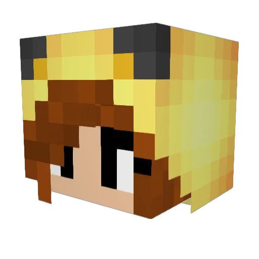 HazzeSJ Minecraft avatar head, 3D render