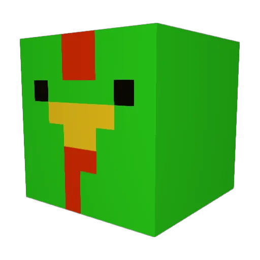 Hazzee69 Minecraft avatar head, 3D render