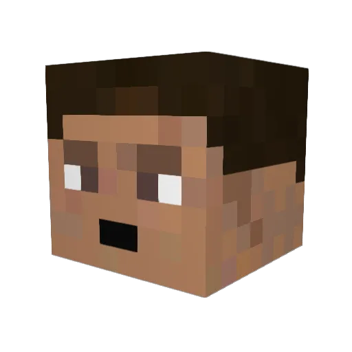 Hazzod Minecraft avatar head, 3D render