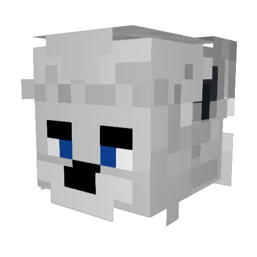 HazzyCrazzy Minecraft avatar head, 3D render