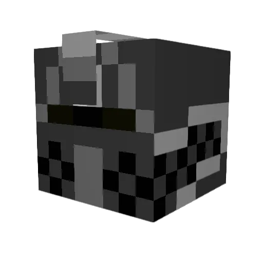 HazzyPlays Minecraft avatar head, 3D render