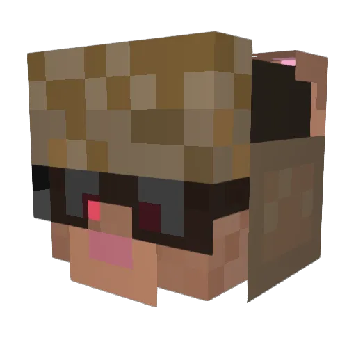 Hazzy_ Minecraft avatar head, 3D render