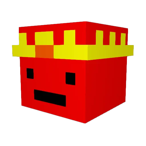 HbSenius Minecraft avatar head, 3D render