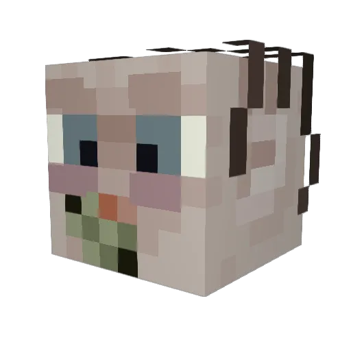 HcinrichHimmler Minecraft avatar head, 3D render