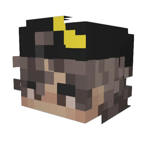 Hclw006 Minecraft avatar head, 3D render