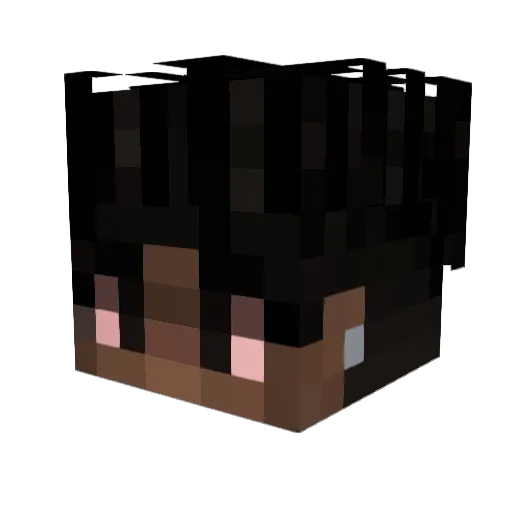 Hcryt Minecraft avatar head, 3D render