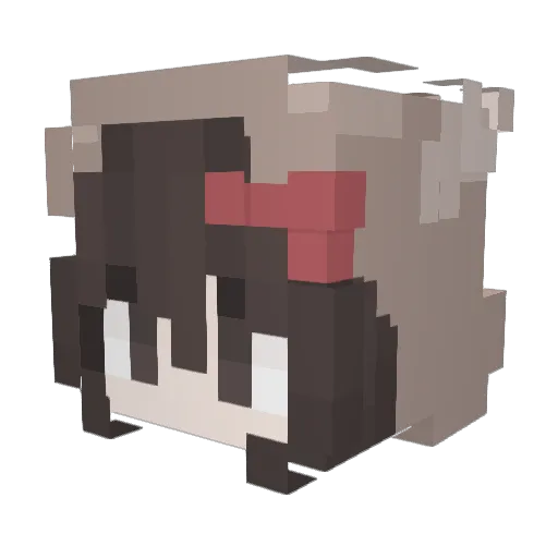 Hcy_155 Minecraft avatar head, 3D render