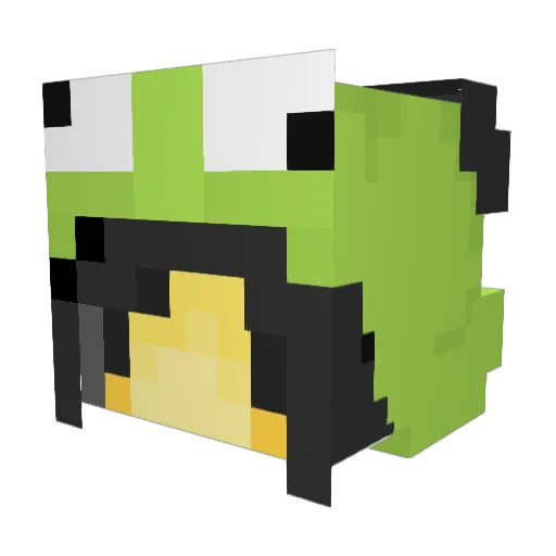 He13rew Minecraft avatar head, 3D render