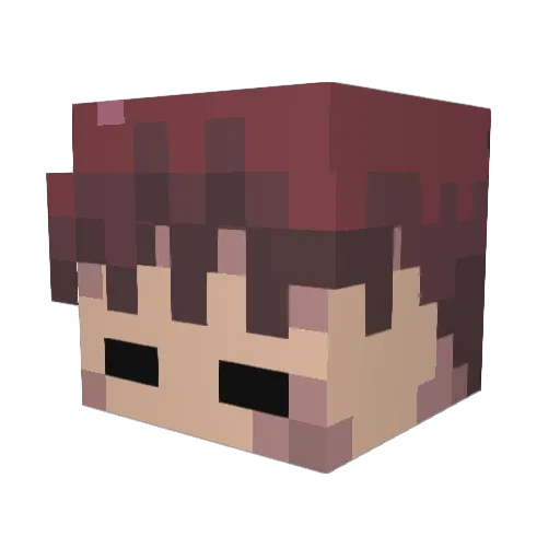 HeBlockyGamerBR Minecraft avatar head, 3D render