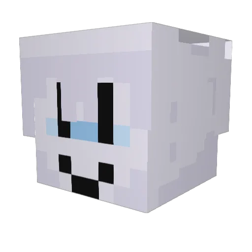 HeHeTERRoR Minecraft avatar head, 3D render