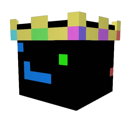 HeLoE77 Minecraft avatar head, 3D render