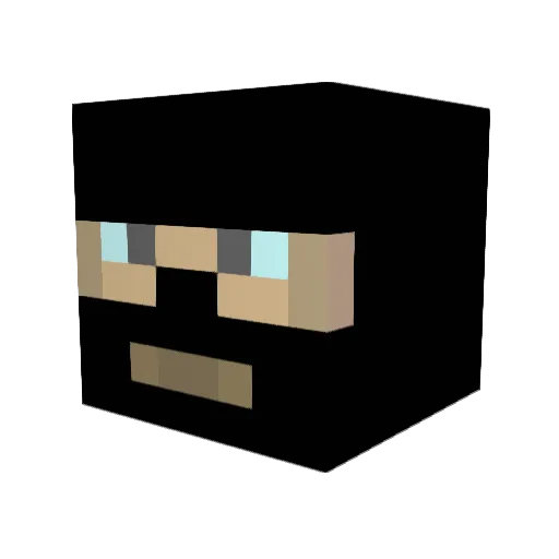 HeNni1337 Minecraft avatar head, 3D render