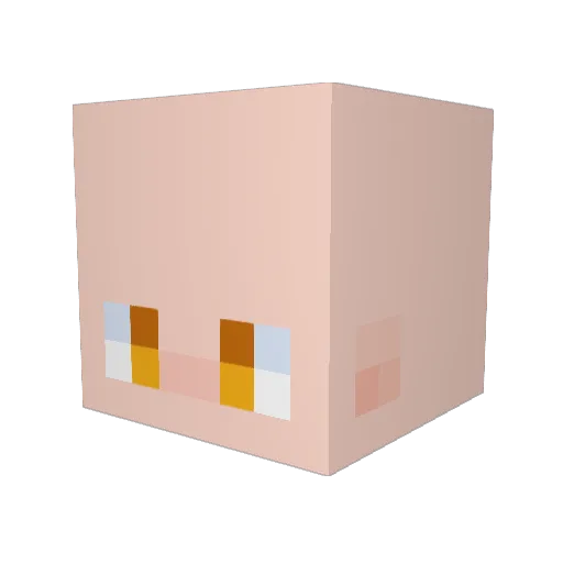 HePolo_ Minecraft avatar head, 3D render
