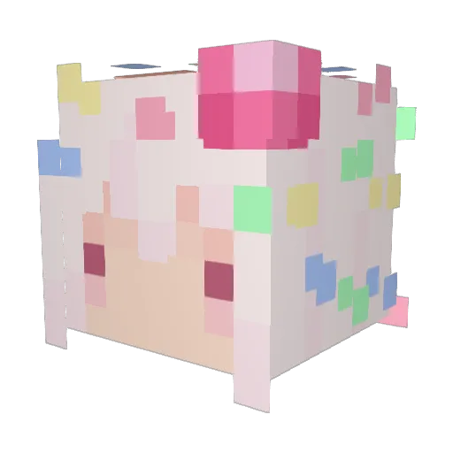 HeSta2013 Minecraft avatar head, 3D render