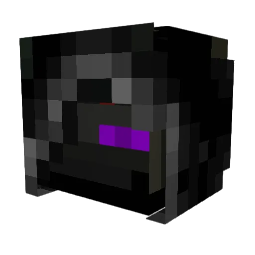 HeWho Minecraft avatar head, 3D render