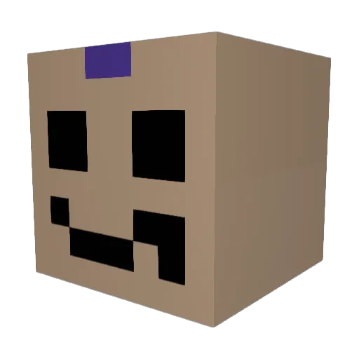 HeWhoSmilesBacK Minecraft avatar head, 3D render