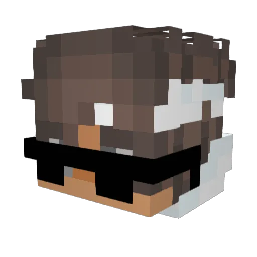 HeXss3 Minecraft avatar head, 3D render