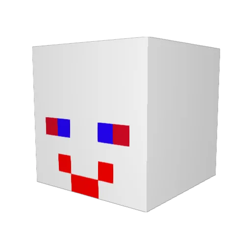 HeYi_kk Minecraft avatar head, 3D render