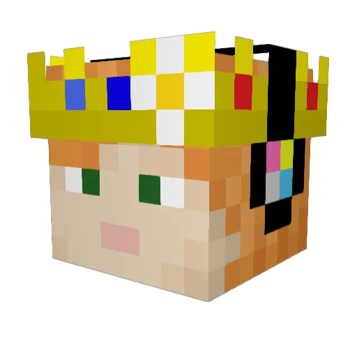 He_Never_Dies Minecraft avatar head, 3D render