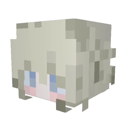 He_ya_ Minecraft avatar head, 3D render