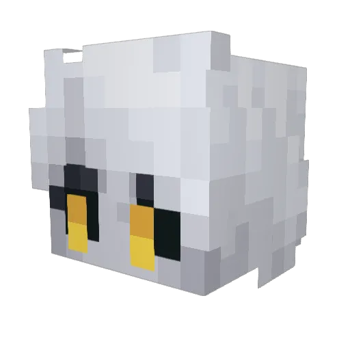 HeaNey Minecraft avatar head, 3D render