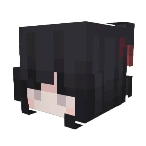 Head Minecraft avatar head, 3D render