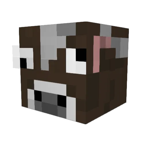 HeadCrabby Minecraft avatar head, 3D render
