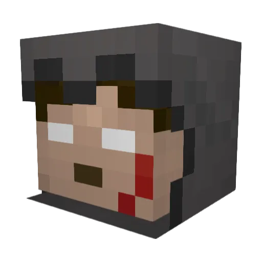 HeadHunter0303 Minecraft avatar head, 3D render