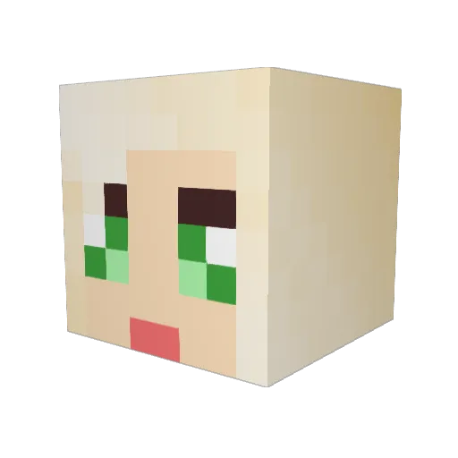 HeadInTheCloudzz Minecraft avatar head, 3D render